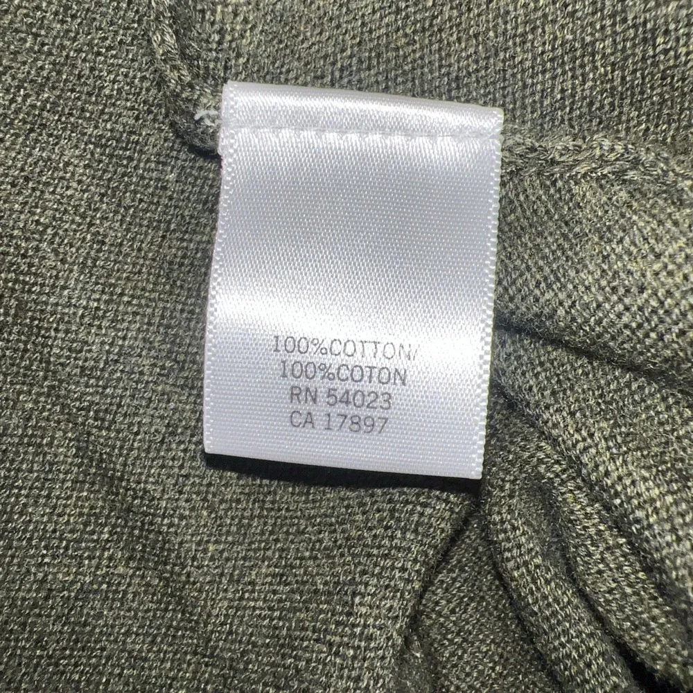 NWT Banana Republic Sweater Men Sz M Olive Green Henley Button Placket 2012